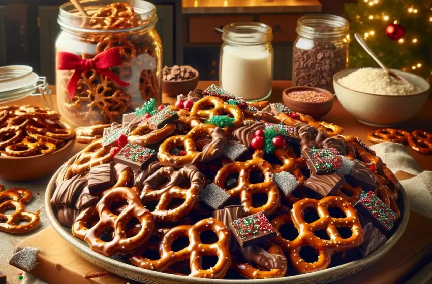 Christmas Crack Recipe with Pretzels