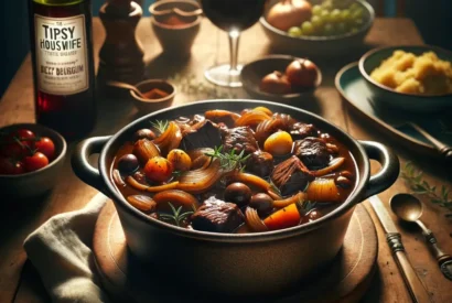 Thumbnail for The Tipsy Housewife Recipes – The Tipsy Beef Bourguignon.